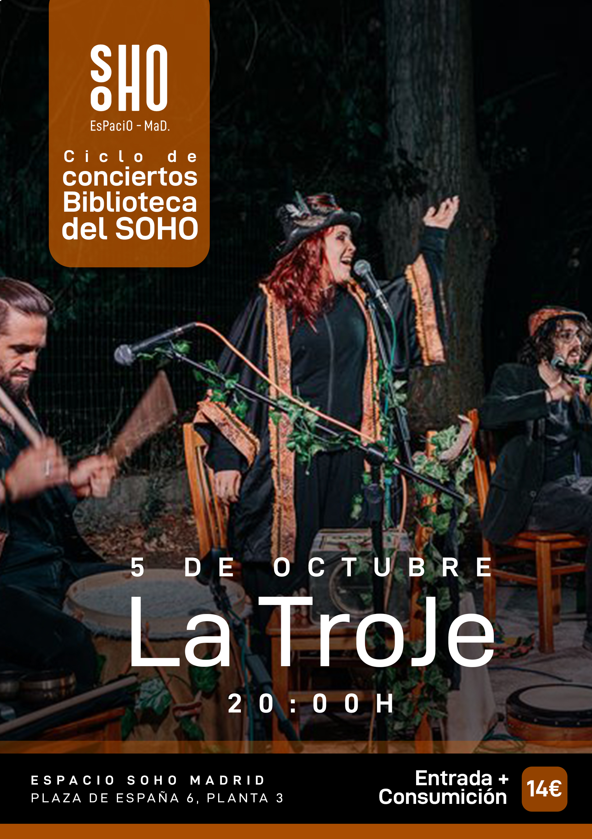 LA TROJE; Ciclo Conciertos Biblioteca del Soho